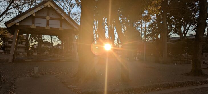 冬至明けの朝は 大国魂神社・国分寺の本町南町八幡神社の年末大掃除